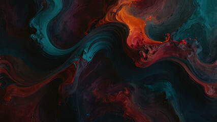 Smoldering Abstract Background with Burgundy, Ember Red, and Burnt Orange Tones