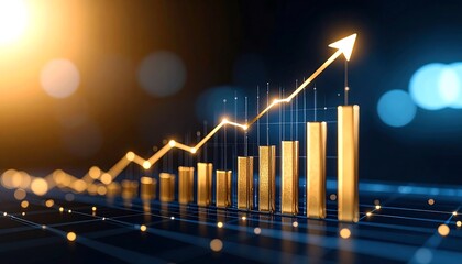 Golden Growth: Upward Trend in Financial Markets