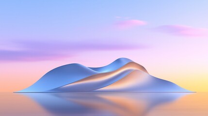 Scenic Sunrise Over Snow-Capped Peaks
