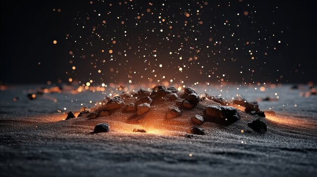 Sparkling Volcanic Eruption Simulation