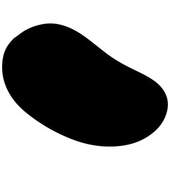 vector illustration of an black abstract shape