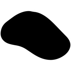 vector illustration of an black abstract shape