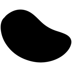vector illustration of an black abstract shape