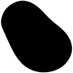 vector illustration of an black abstract shape