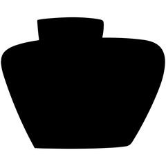 black vases