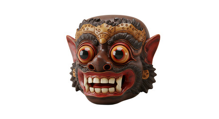 Naklejka premium Detailed traditional wooden mask
