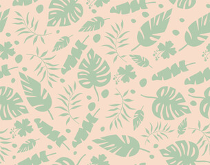 seamless pattern with leaves