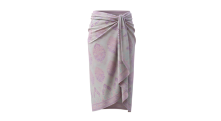 Mauve tie dye midi skirt