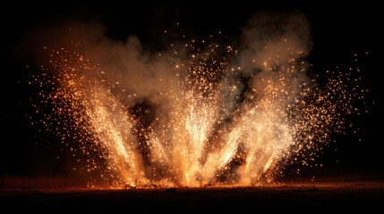 Fireworks shows dazzle crowds with vibrant pyrotechnics choreographed to music, lighting up celebrations and festivals.
