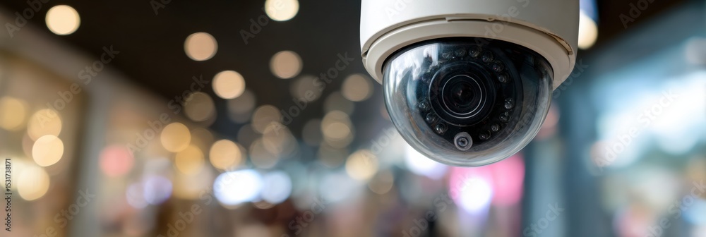 Poster Surveillance Camera Compromised Through Phishing Method With Upper Sections Exposed in a Public Setting
