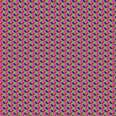 Abstract Seamless Pattern Bright Pink Blue Green Leaf Shapes Brown Background Repeating Texture