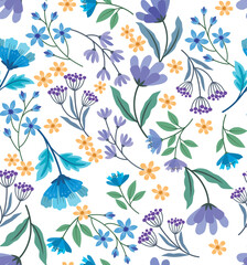 seamless pattern with flowers