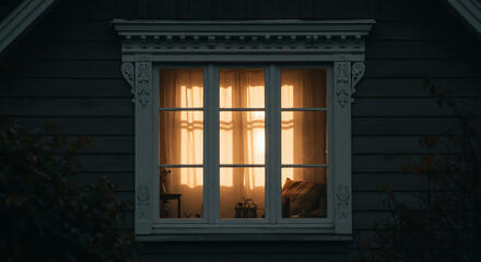 Obraz premium window in the night