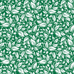 seamless pattern with leaves