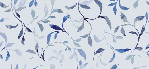 blue floral background