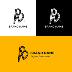 AB letter monogram logo luxury logo simple logo modern logo