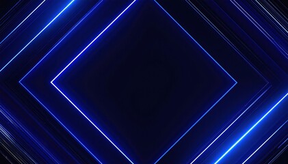 A vibrant wallpaper featuring intricate blue neon lines that create a mesmerizing geometric pattern, perfect for modern and tech-inspired spaces.
