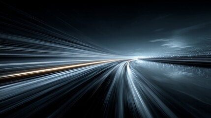 Sleek Futuristic High-Speed Technology Background with Motion Blur