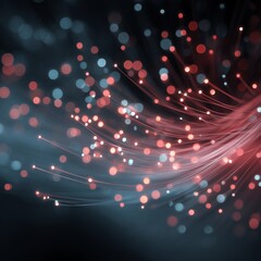 Soft Defocused Fiber Optic Lights for Minimalist Abstract Background