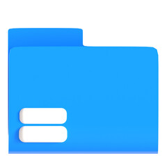 folder ui 3d icon illustration
