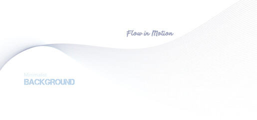 Abstract pink gradient ribbon wave on white background. Minimalist background and design element for pattern, poster and banner