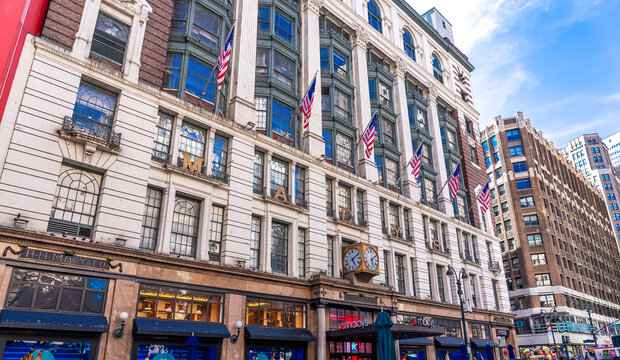 Macy's Herald Square is a department store building on West 34th Street at Herald Square in New York City, New York, United States of America, May 30 2024.