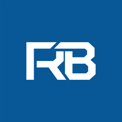 letter RB concept logo design vector template