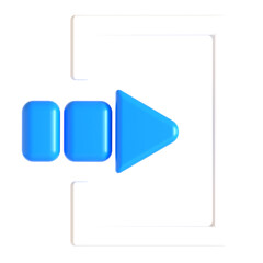 login ui 3d icon illustration