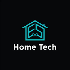 letter ES home concept logo design vector template