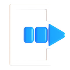 logout ui 3d icon illustration