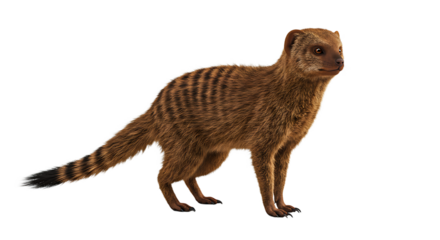 Detailed Profile of a Brown Honey Badger