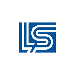 letter LS concept logo design vector template