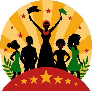 Juneteenth: A Silhouette Celebration of Freedom and Human Rights