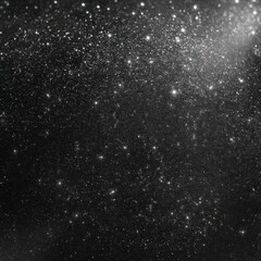 Sparkling Black Glitter Texture  Shimmering Night Sky Background