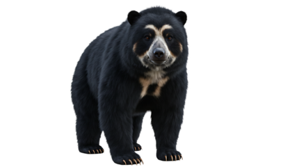 Spectacled Bear Portrait Majestic Andean Creature