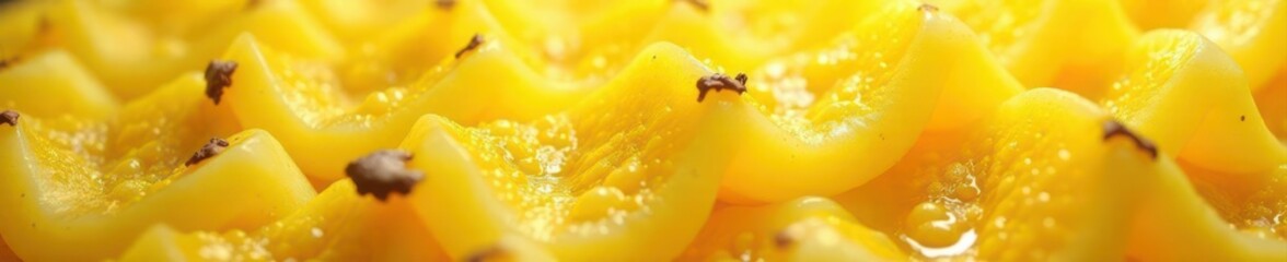 Sharp focus on pineapple skin texture, vibrant yellow hues,  exotic,  tropical