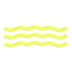 Abstract Element Purple Green 3d icon illustration