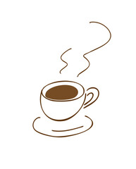 コーヒー_手書きイラスト_カラー｜Coffee_Hand-drawn Illustration_Color