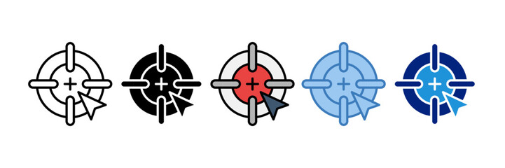 Obraz premium Bullseye Icon Element For Design