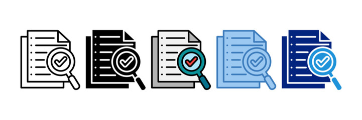 Document Icon Element For Design