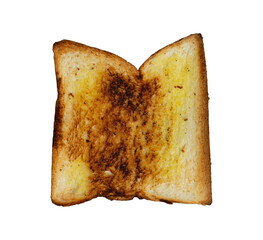 delicious slices of toast bread isolated