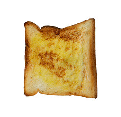 whole slice of toast bread isolated
