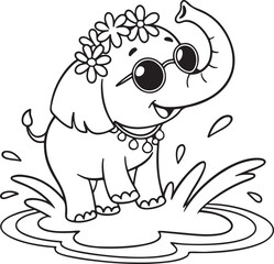 Obraz premium Coloring alphabet for kids