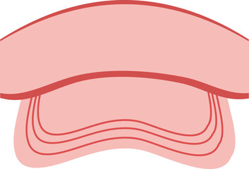 Sun Visor Hat Icon for Sunny Weather