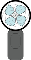 Handheld Fan Icon for Personal Cooling