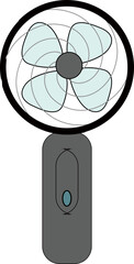 Handheld Fan Icon for Personal Cooling