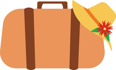 Summer Beach Bag Illustration for Travel