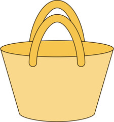 Summer Beach Bag Illustration for Travel