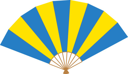 Folding Fan Icon for Hot Weather and Cultural Design