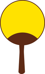Folding Fan Icon for Hot Weather and Cultural Design